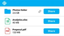 Secure file sharing