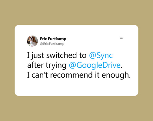 I just switched to Sync after trying Google Drive