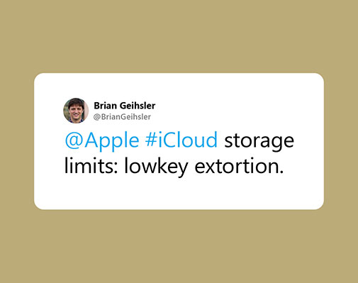 Apple iCloud storage limits