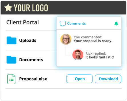 Secure client file portal